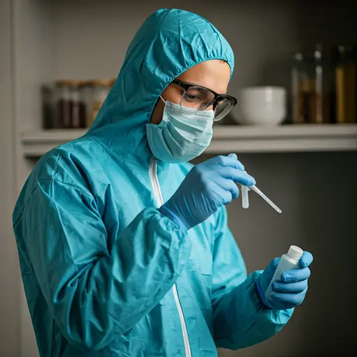 Warehouse pest control technician
