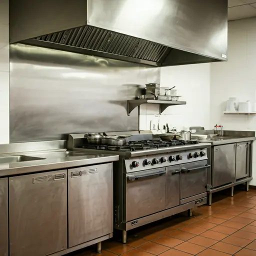 Commercial restaurant kitchen
