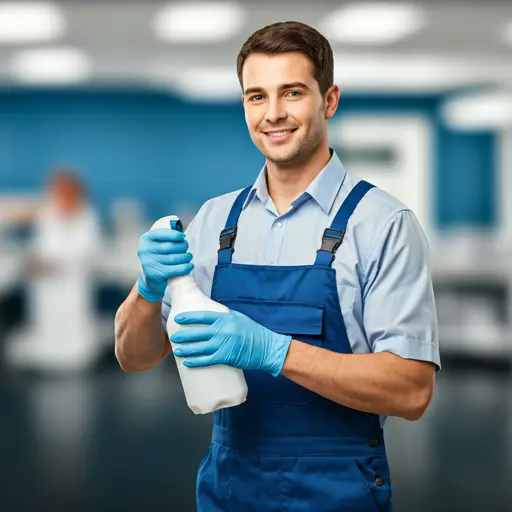 Professional pest control technician